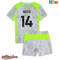 Camiseta Manchester City Nico Gonzalez #14 Tercera Equipación para niños 2025-26 manga corta (+ pantalones cortos)